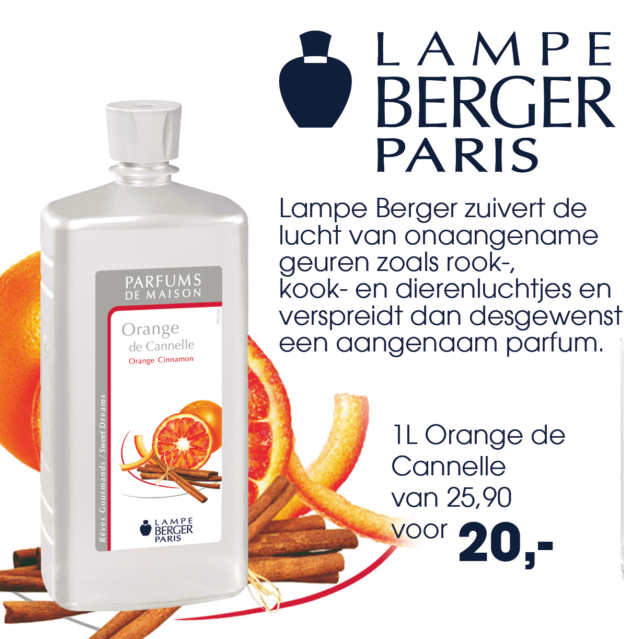 Lampe Berger Huisgeur Oranje Kaneel 1000 Ml - Zuivert En Geurt De Lucht